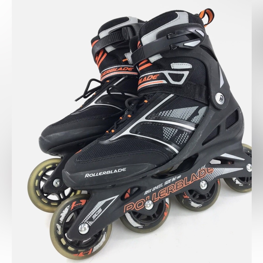 Rollerblade Zetra Blade Inline Skates Men's Size 11 Black white orange
